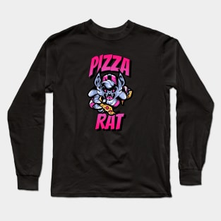 New York Subway Pizza Rat Long Sleeve T-Shirt